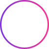 Strategy Icon white icon depicting a hand holding a chess piece in front of a gear with a gradient pink and purple border